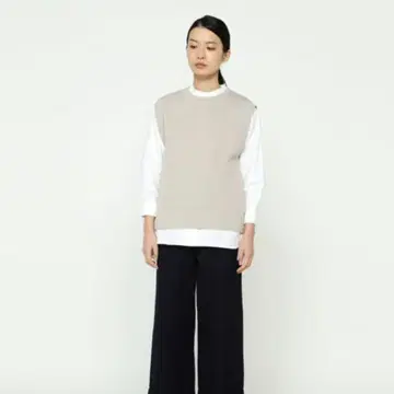 MHL. 슬리브리스 니트 II 베이지