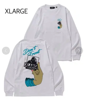 XLARGE TEE PEEL OFF 엑스라지 백 프린트 롱 T