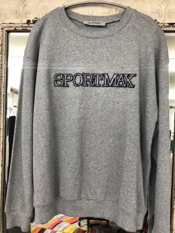 SPORTMAX 그레이 트레이닝복 맨투맨 M