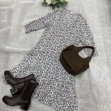 sandy 작은 꽃 원피스 가디건으로도