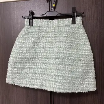 sheller 민트 그린 트위드 큐롯