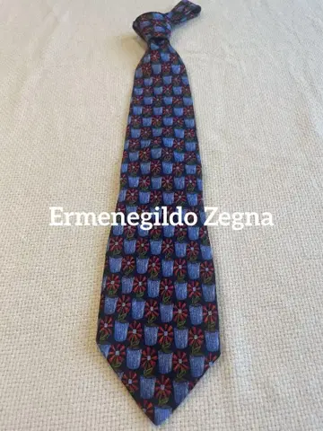 Ermenegildo Zegna 꽃 패턴 넥타이 이탈리아제