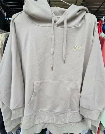 graniph 그라니프 베이지 후드 맨투맨