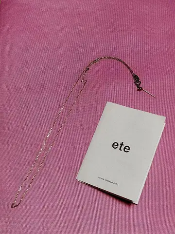 ete ete K10 목걸이 체인 10k 10금