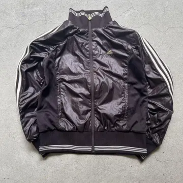 adidas 골드 로고 자수 00s 트랙 자켓 브라운 광택