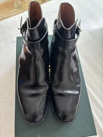 새상품급 처치 블랙 가죽 부츠 37