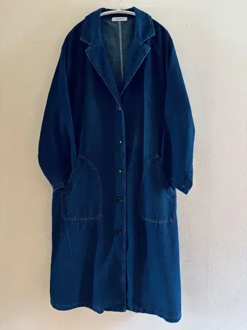 최종 가격*usde 고품질*SILENT WORTH 데님 롱 코트