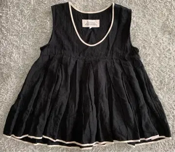 베리떼꾸르 veritecoeur 린넨 실크 개더 튜닉 베스트