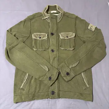 Abercrombie & Fitch 맨투맨 원단 밀리터리 자켓 XL