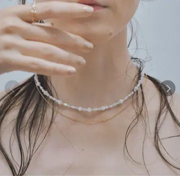 Natural stone Double 목걸이 2개 세트