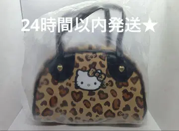 새상품 키티 미니 보스턴 백 퀼팅 GOGO 갸루 90s 레오파드