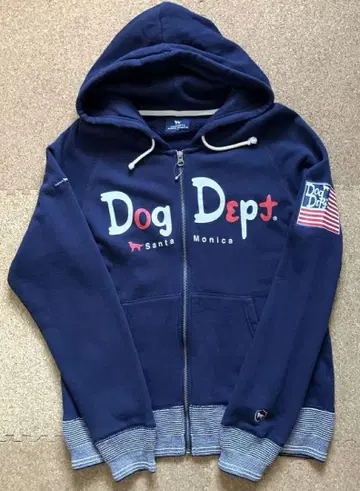 Dog Dept SANTA MONICA 집업 후드티 미사용 s