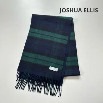 JOSHUA ELLIS 조슈아 에리스 체크 머플러 네이비 그린 계열