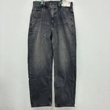 UNIQLO jeans 와이드 핏 청바지 허리 28 그레이 사54