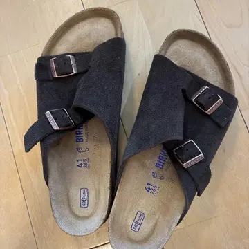 [새상품급] 버켄스탁 스웨이드 가죽 샌들 남성용 26.5cm