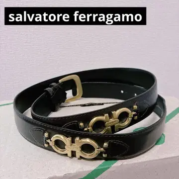 페라가모 벨트 가죽 짙은 갈색 다크 브라운