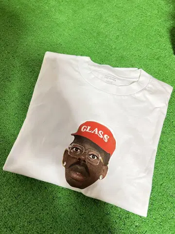 GLASS FACE TEE - WHITE