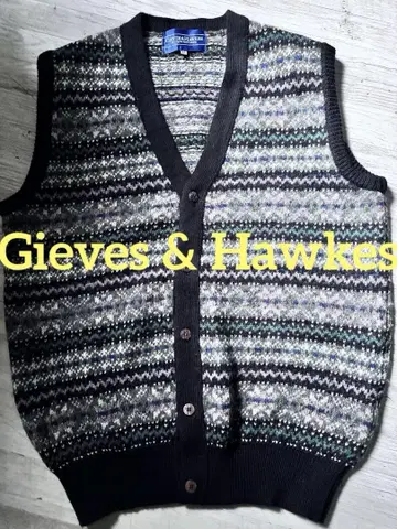 Gieves & Hawkes &호크스 노르딕 무늬 베스트 영국제