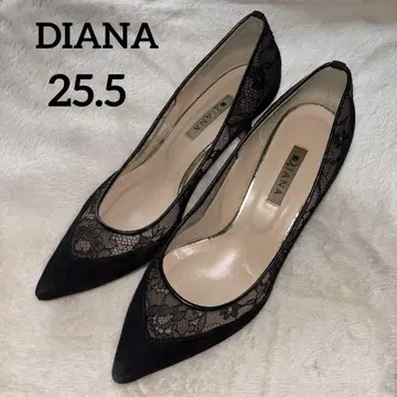 25.5cm DIANA 다이애나 튤 레이스 펌프스 스틸레토