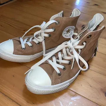 CONVERSE 브라운 하이컷 스니커즈