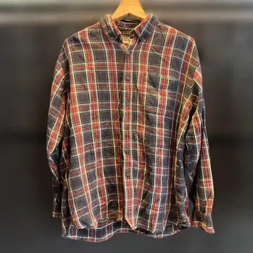 [ USA ] L.L.Bean 체크 무늬 플란넬 셔츠 L