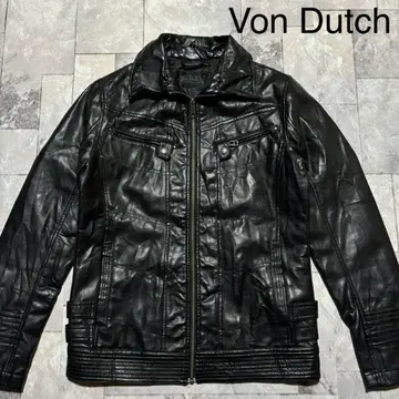 Von Dutch 본다치 라이더 자켓 인조 가죽 바이커