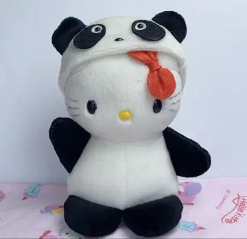 산리오 헬로키티 팬더 코스튬 봉제 인형 레트로