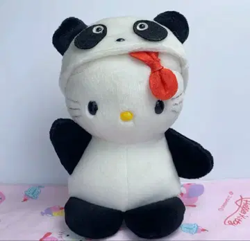 산리오 헬로키티 팬더 코스튬 봉제 인형 레트로
