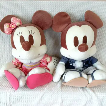 미키.미니 봉제 인형 일본풍 의상 빅