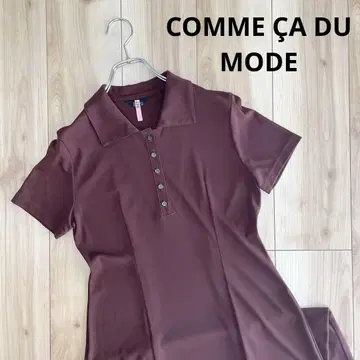 COMME ADUMODE 꼼사데모드 폴로 원피스 롱 원피스 보르도