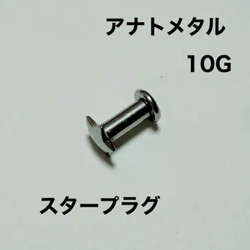 아나토메탈 스타 플러그 귀걸이 10G