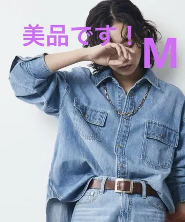 CHIC STYLE 데님 셔츠 오버 사이즈 M