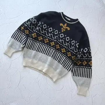 새상품급 vintage 니트 스웨터 울 100% 일본제