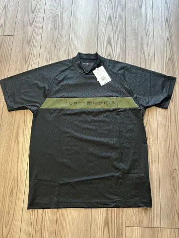 TOMMY HILFIGER 골프웨어 블랙 LL 모크넥