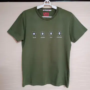 덴키 그루브 x UNIQLO T셔츠 M 사이즈 올리브