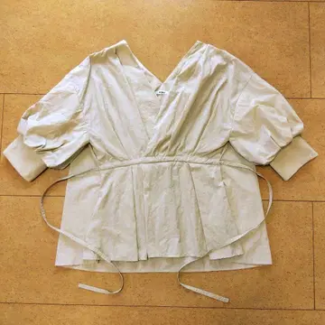 무루아 7부 소매 블라우스 나일론 베이지 사이즈 F