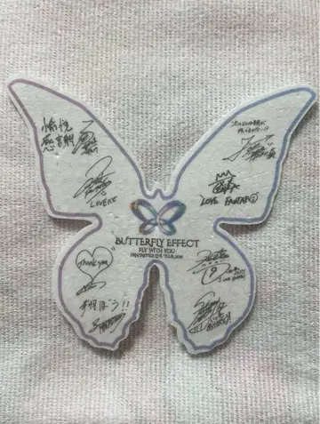 FANTASTICS 메시지 카드 나비 낙하물
