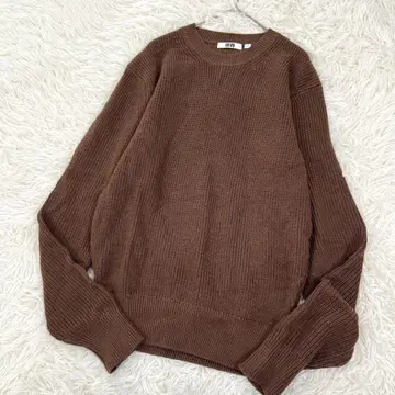유니클로 UNIQLO U 크루넥 니트 스웨터 심플 울 혼방