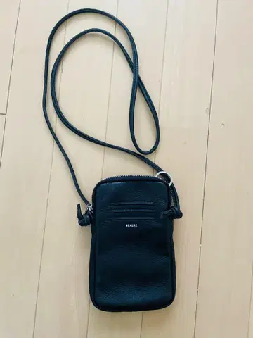 BEAURE 블랙 스마트폰 숄더백