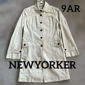 NEWYORKER 뉴요커 린넨 혼방 내추럴 코트 9AR