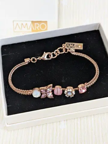 AMARO 로즈 골드 버터플라이 팔찌