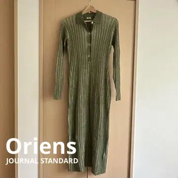 Oriens JOURNALSTANDARD 프론트 버튼 긴팔 롱 원피스
