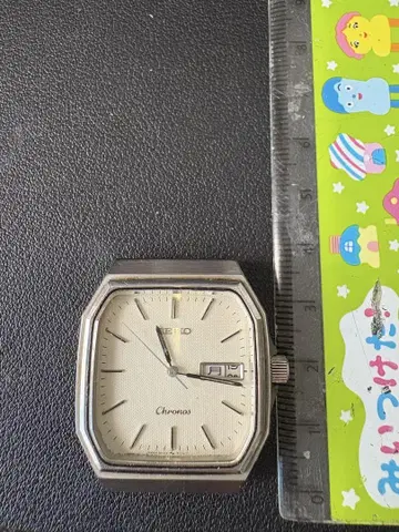 SEIKO Chronos 팔각형 쿼츠 손목시계
