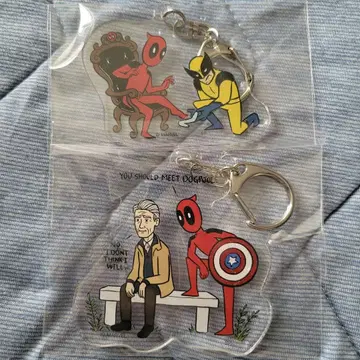 데드풀 아크릴 키링 2종 MARVEL
