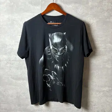 MARVEL 티셔츠 Black Panther 흑백 XL 블랙