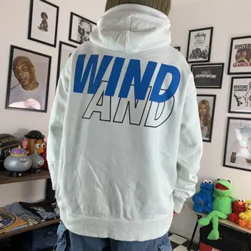 WIND AND SEA 로고 후디