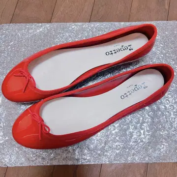 새상품급! Repetto 레드 플랫슈즈 41 사이즈