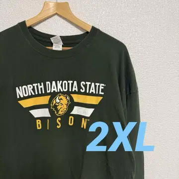 [ 2XL ] 구제 의류 칼리지 긴팔 롱T 긴팔 티셔츠