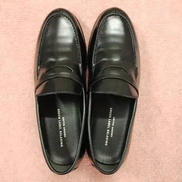 UNITED ARROWS 블랙 가죽 로퍼
