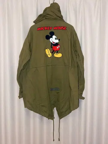RODEO CROWNS x Disney 미키마우스 자수 모즈 코트